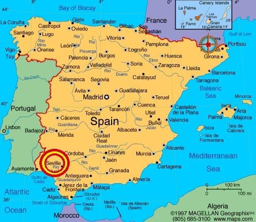 Sevilla lúxus kort