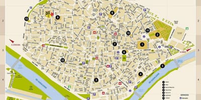 Kort af Sevilla ótengdur