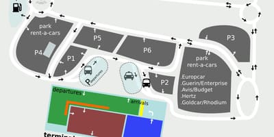 Sevilla flugvöllur kort
